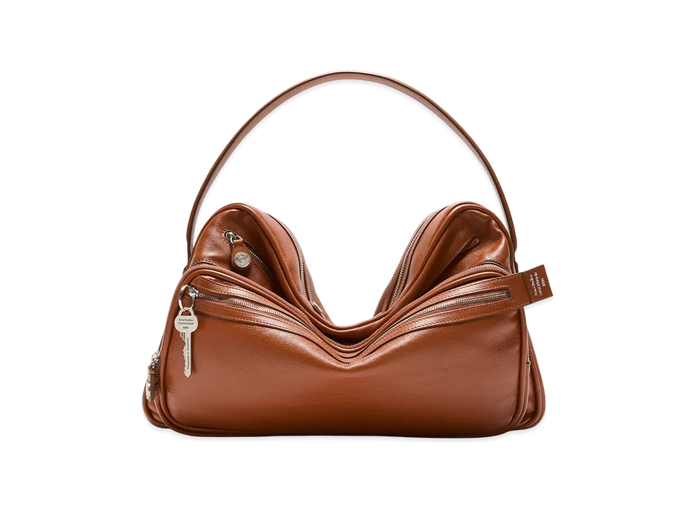 Acne Studios Camero Shoulder Bag "Cognac Brown"