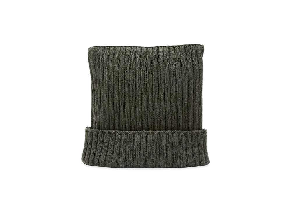 Acne Studios Ribbed Square Beanie "Vintage Green"