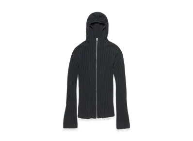 Acne Studios Zip-Up Hoodie Cardigan "Dark Grey Melange"