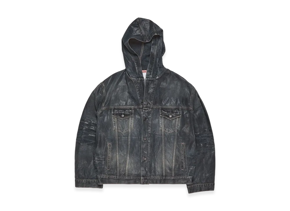 Acne Studios Hooded Denim Jacket "Black"