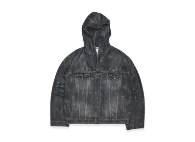 Acne Studios Hooded Denim Jacket "Black"