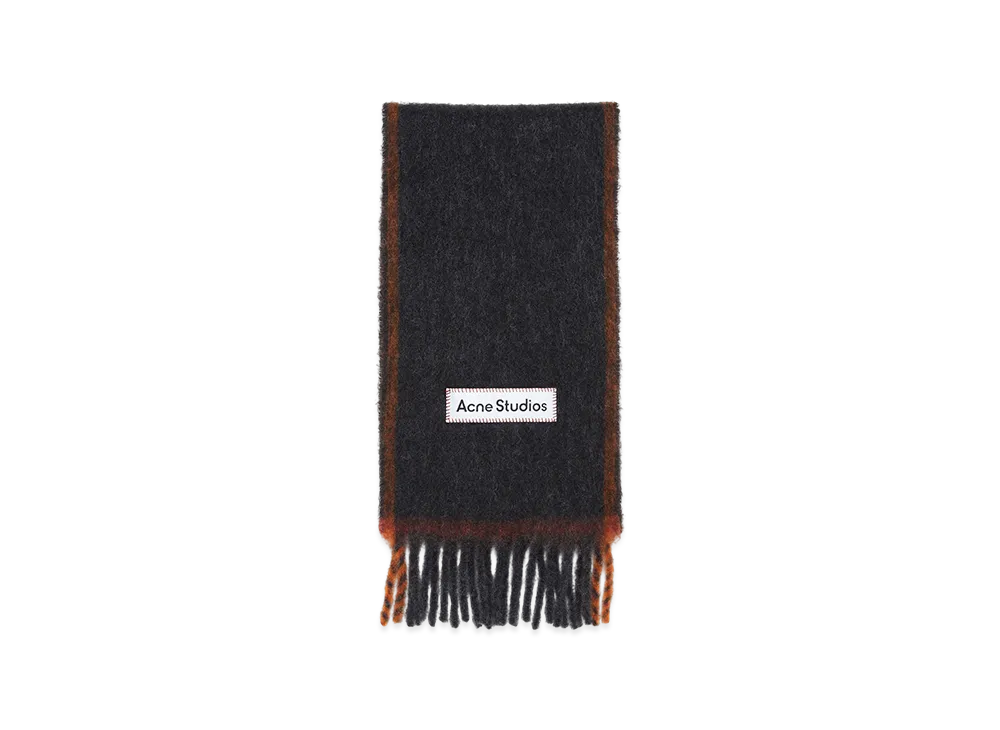 Acne Studios Fringed Wool Scarf "Black"