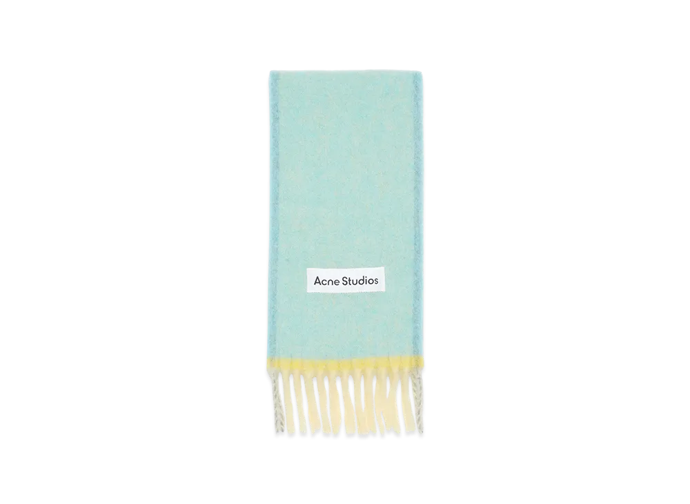 Acne Studios Fringed Wool Scarf "Light Blue"
