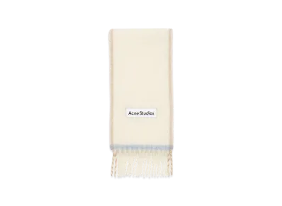 Acne Studios Fringed Wool Scarf "White"