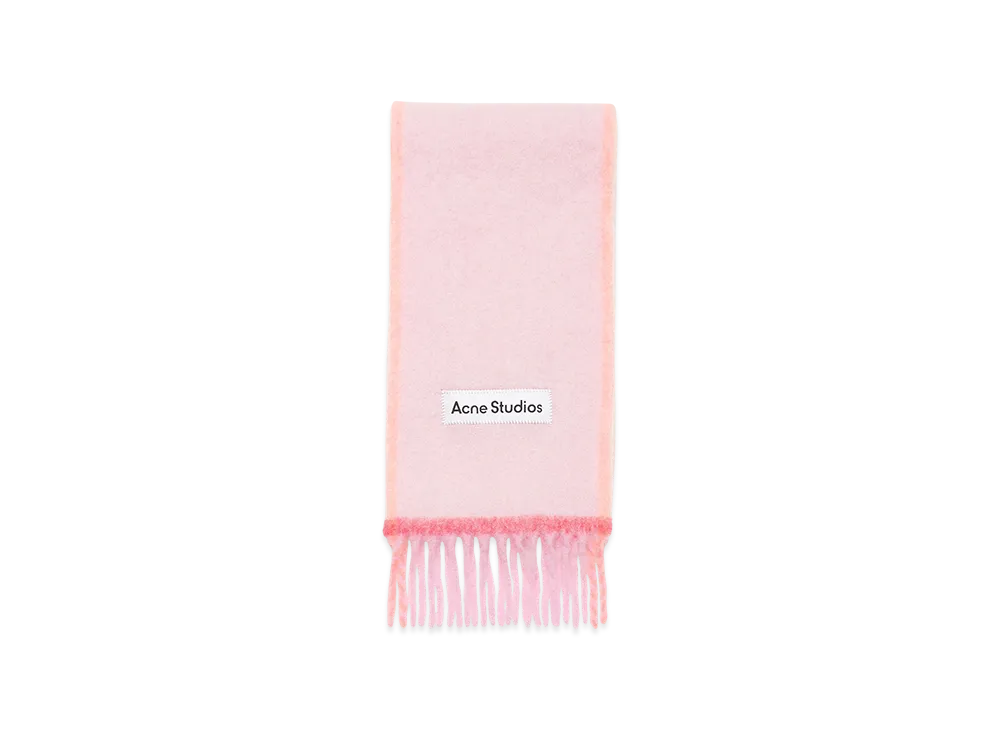 Acne Studios Fringed Wool Scarf "Pink"
