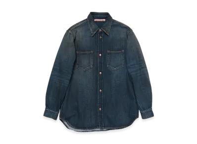 Acne Studios Button-Up Denim Shirt "Dark Blue"