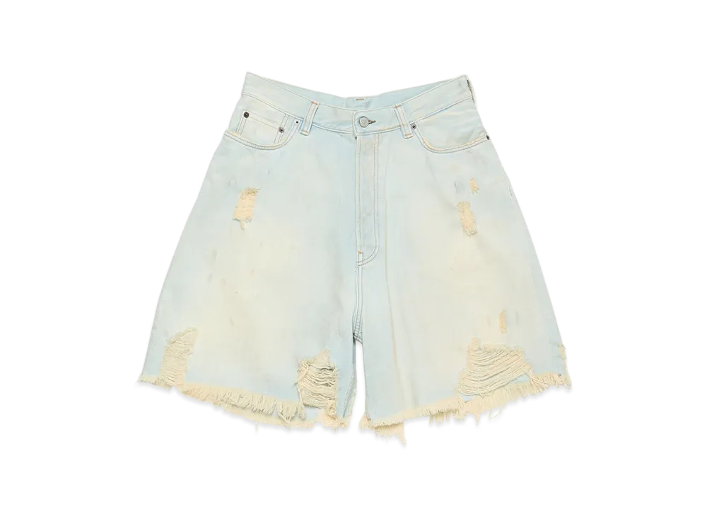 Acne Studios Denim Shorts - Loose Fit "Light Blue/White"