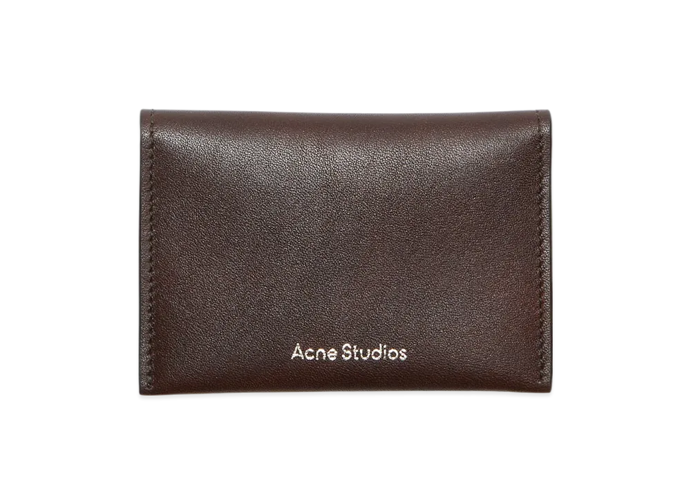 Acne Studios Folding Leather Wallet "Dark Brown"