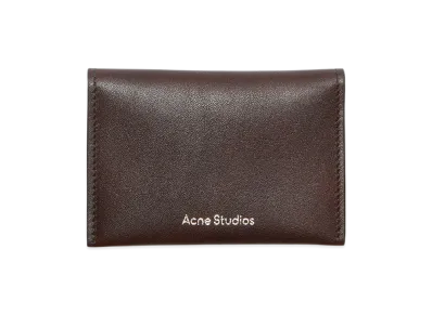 Acne Studios Folding Leather Wallet "Dark Brown"