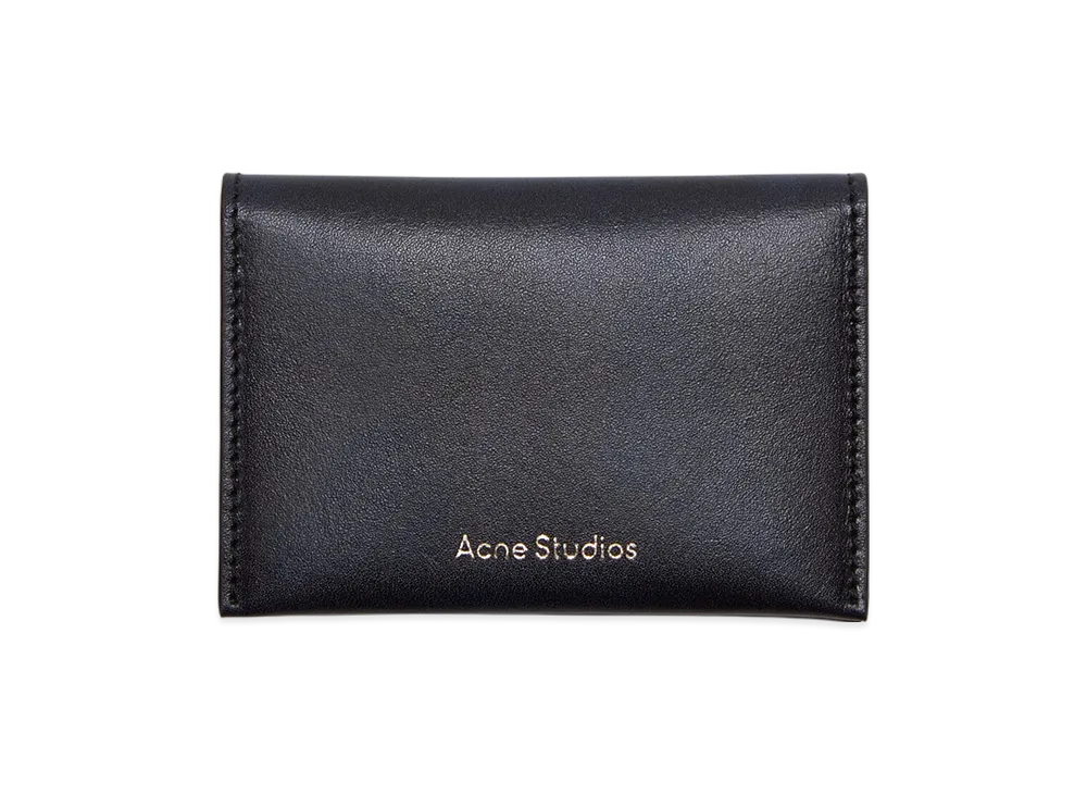 Acne Studios Folding Leather Wallet "Navy Blue"