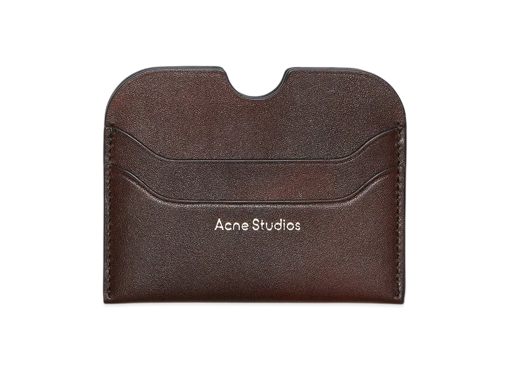 Acne Studios Leather Card Holder "Dark Brown"