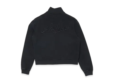 Acne Studios Zip-Up Sweatshirt "Faded Black"