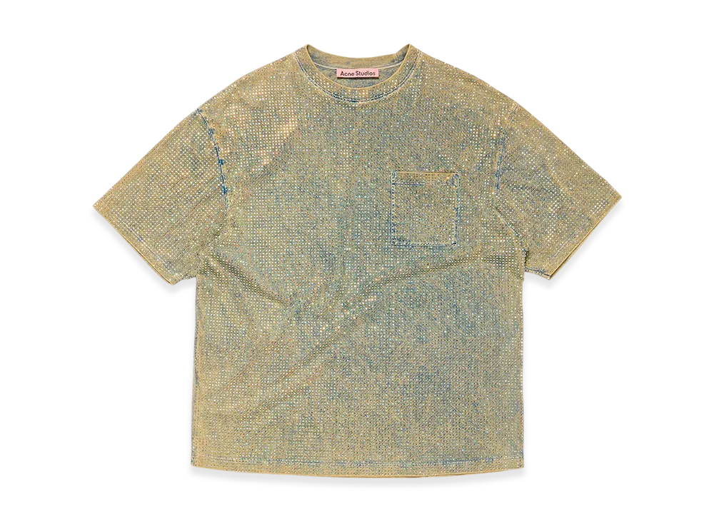 Acne Studios Rhinestone Tee "Mid Blue"