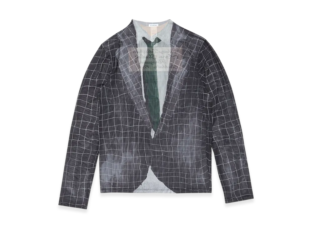 Acne Studios Mesh Print Tee "Black Multicolor"