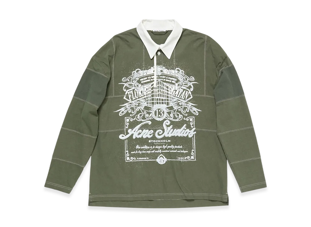 Acne Studios Logo Tee "Vintage Green"