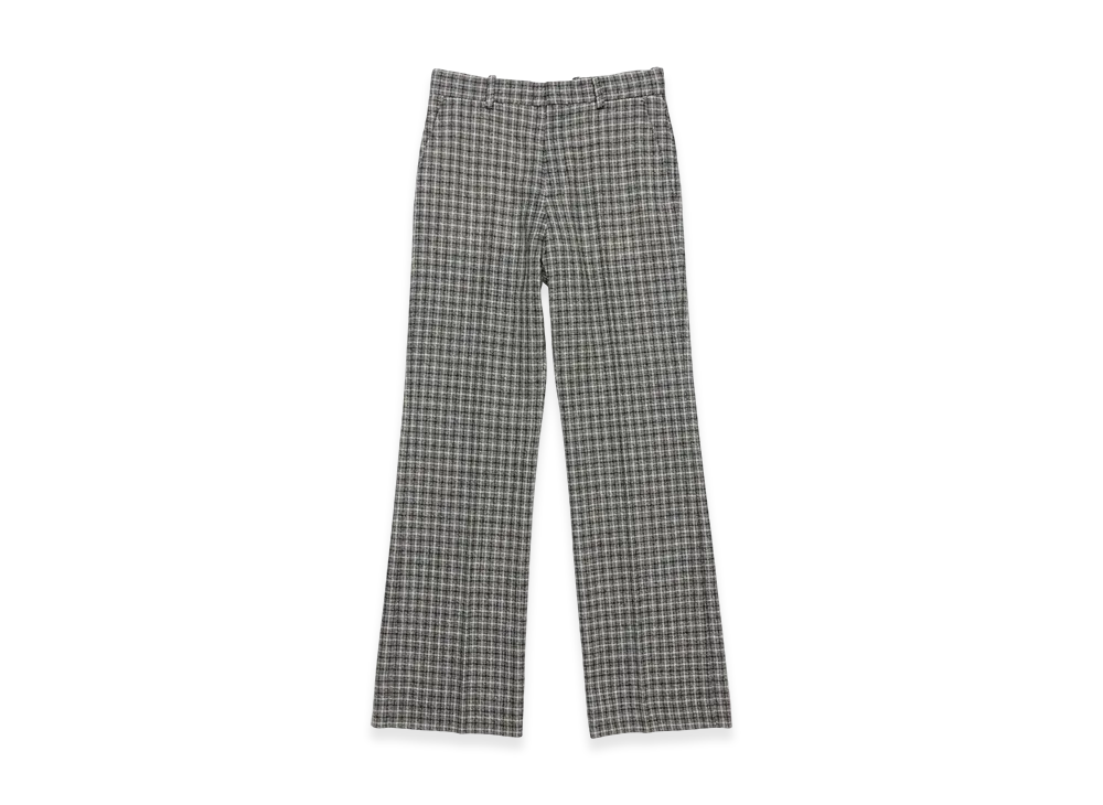 Acne Studios Wool Check Trousers "Black/White"