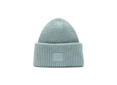 Acne Studios Large Face Logo Beanie "Dusty Blue"