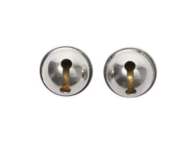 Acne Studios Bell-Shaped Metal Earrings "Semi Matte Silver"