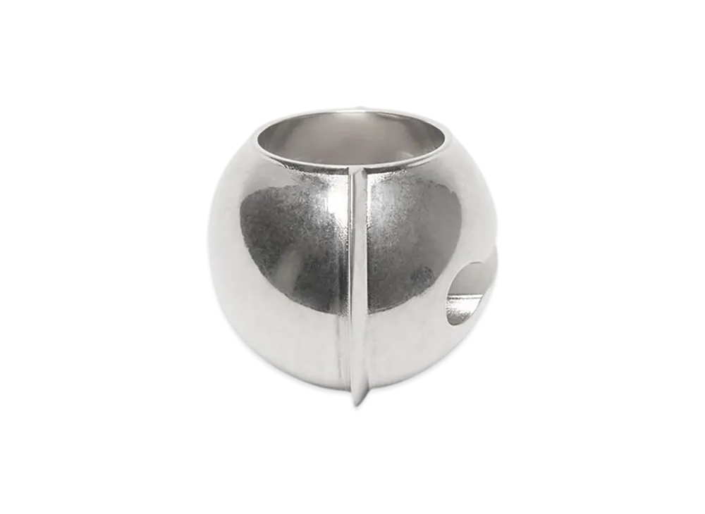 Acne Studios Bell-Shaped Metal Ring "Semi Matte Silver"