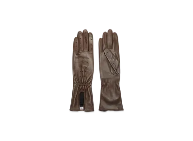 Acne Studios Leather Gloves "Brown"
