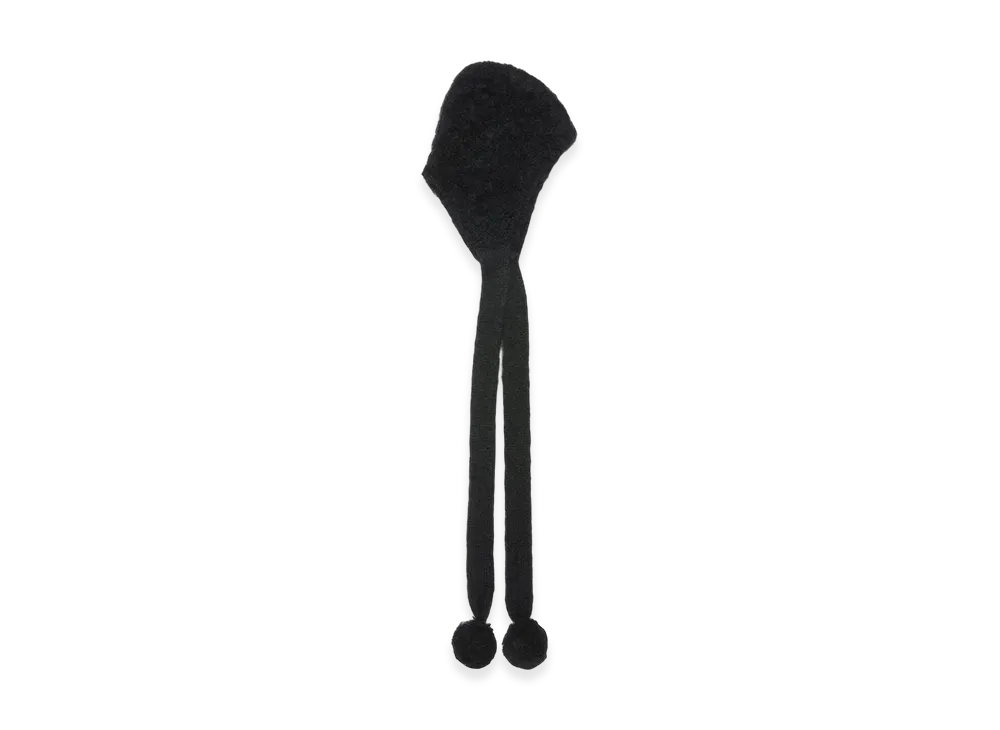 Acne Studios Mohair Cap with Ear Flaps "Black"