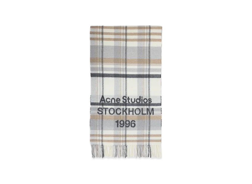 Acne Studios Scarf "White Beige"
