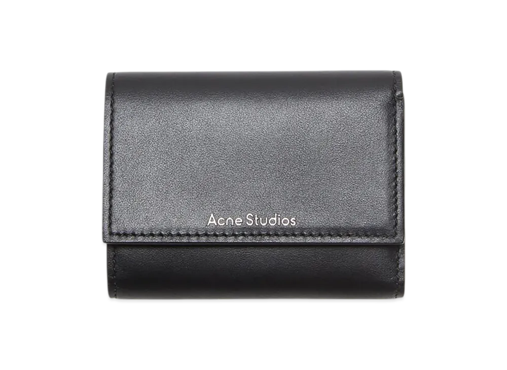 Acne Studios Trifold Leather Wallet "Black"