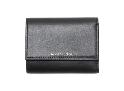 Acne Studios Trifold Leather Wallet "Black"