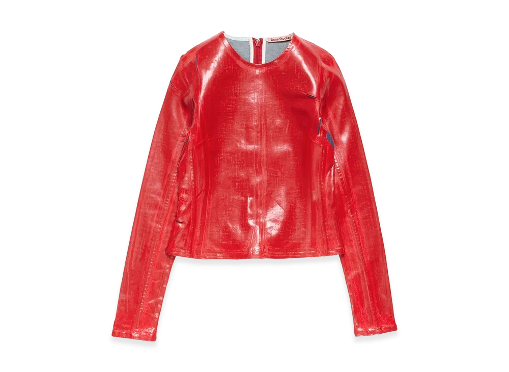 Acne Studios Fitted Long Sleeve Shirt "Red"