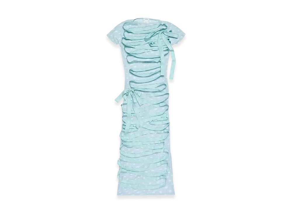 Acne Studios Ribbon Dress "Aqua Blue"