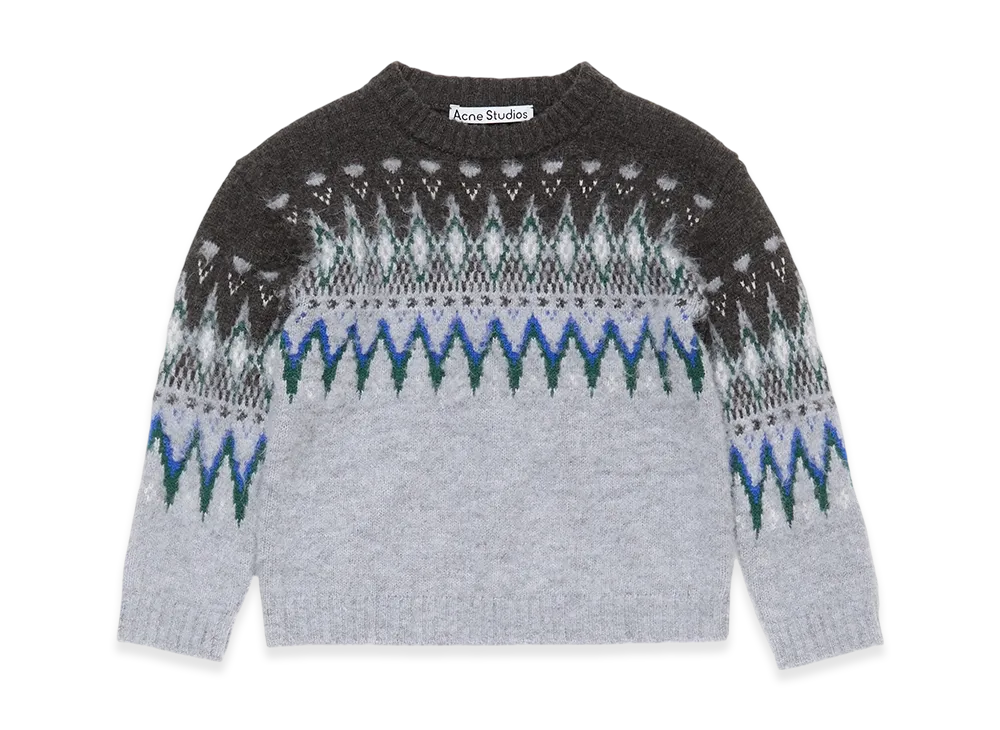 Acne Studios Crewneck Knit "Multi Gray"