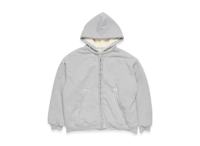 Acne Studios Hooded Zipper Sweatshirt "Gray Melange"