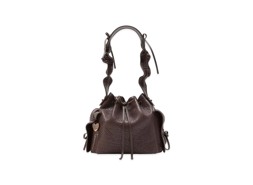 Acne Studios Multi-Pocket Bucket Bag "Chocolate Brown"