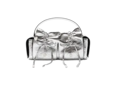Acne Studios Multi-Pocket Metallic Leather Bag "Silver"
