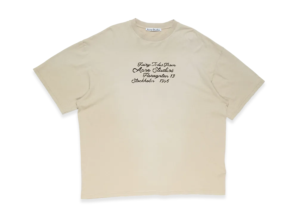 Acne Studios Logo T-Shirt "Oat Beige"