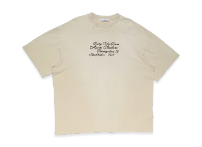 Acne Studios Logo T-Shirt "Oat Beige"