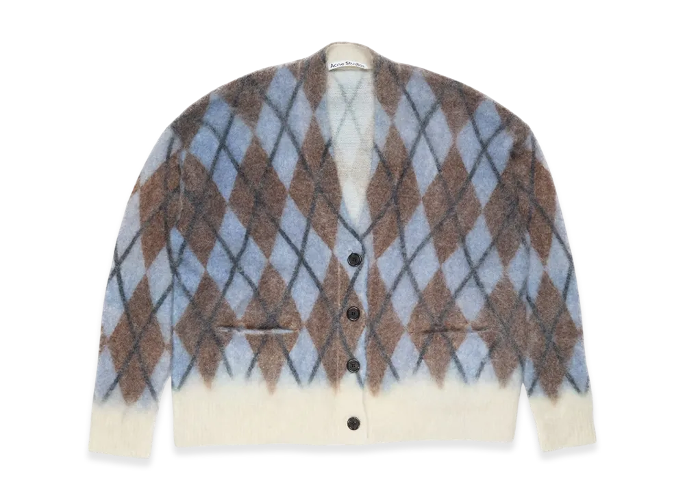 Acne Studios Mohair Cardigan "Gray/Brown"