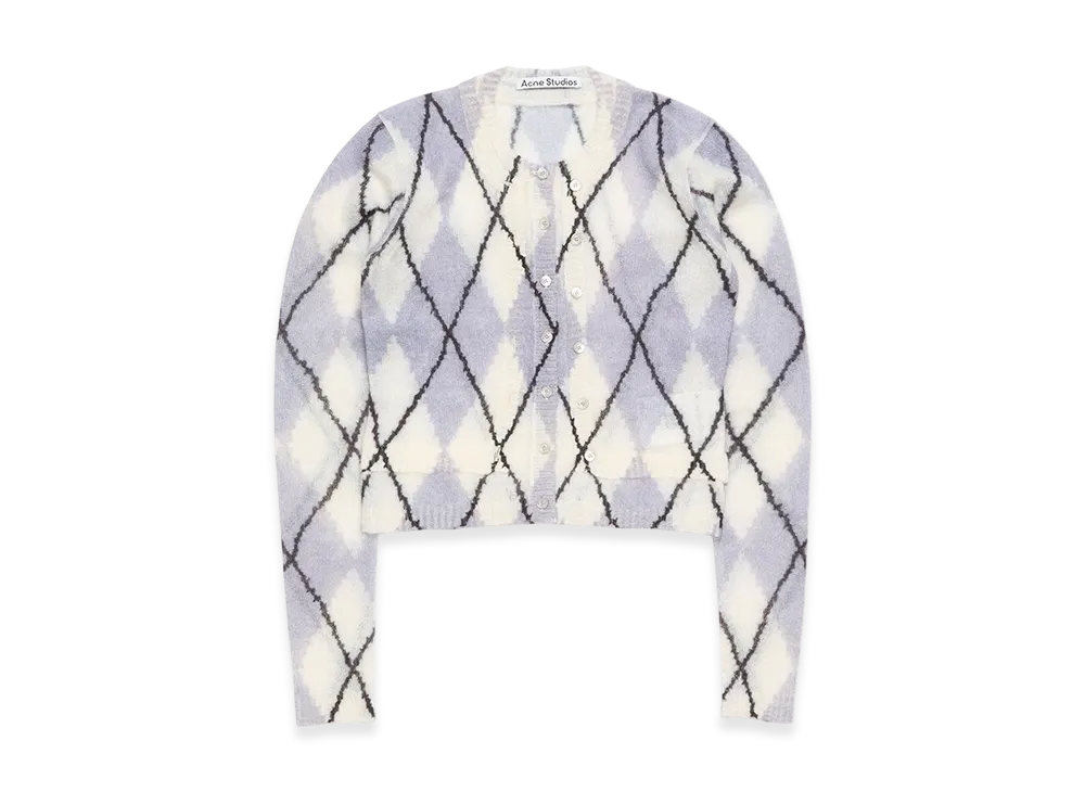 Acne Studios Mohair Cardigan "Mauve Gray"