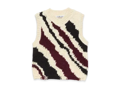 Acne Studios Fitted Wool Vest "White Multicolor"