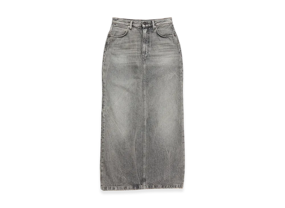 Acne Studios Long Denim Skirt "Washed Black"