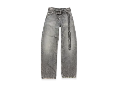 Acne Studios Belted Jeans - Relaxed Fit "Washed Black"