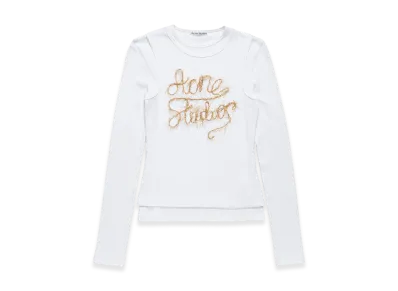 Acne Studios Layered Logo T-Shirt "Optic White"