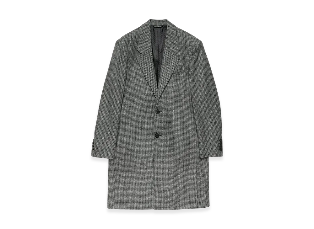 Acne Studios Single-Breasted Wool Coat "Black/White"
