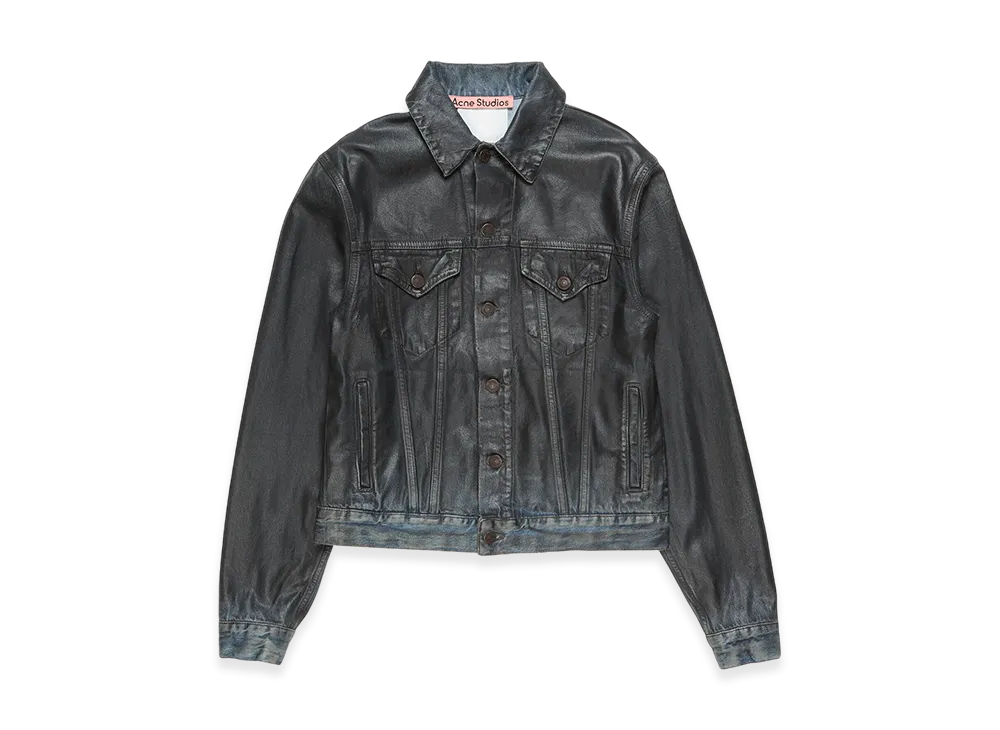 Acne Studios Coated Denim Jacket "Black"