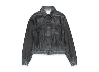 Acne Studios Coated Denim Jacket "Black"