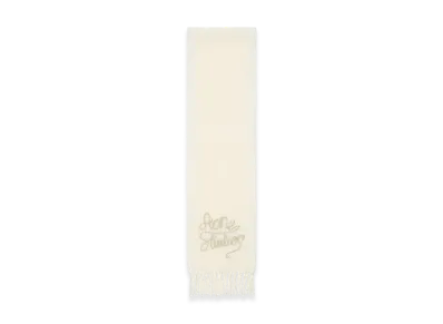 Acne Studios Wool Logo Scarf "White"