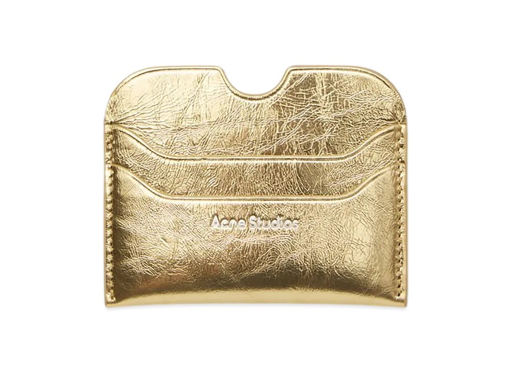 Acne Studios Leather Card Holder "Gold"