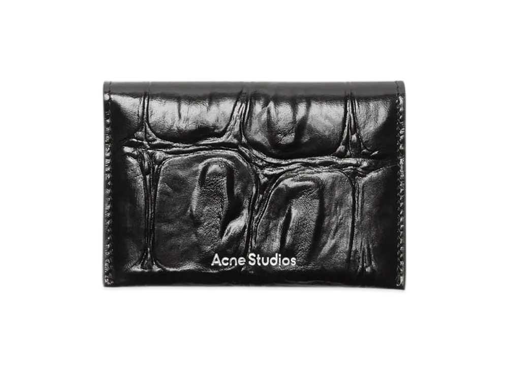 Acne Studios Folded Leather Wallet "Black"