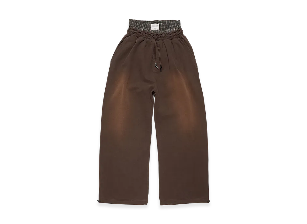 Acne Studios Layered Logo Sweatpants "Dark Brown"
