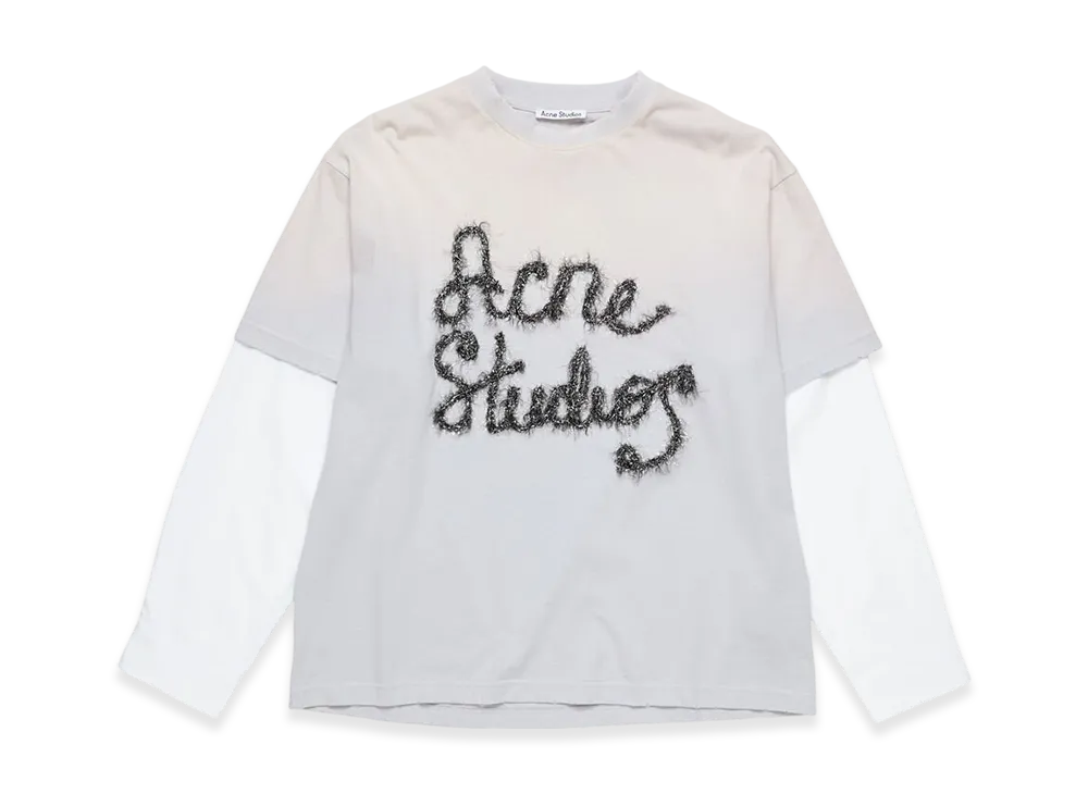 Acne Studios Layered Logo T-Shirt "Light Blue"